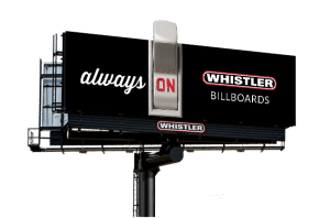 whistler traditional vinyl billboard
